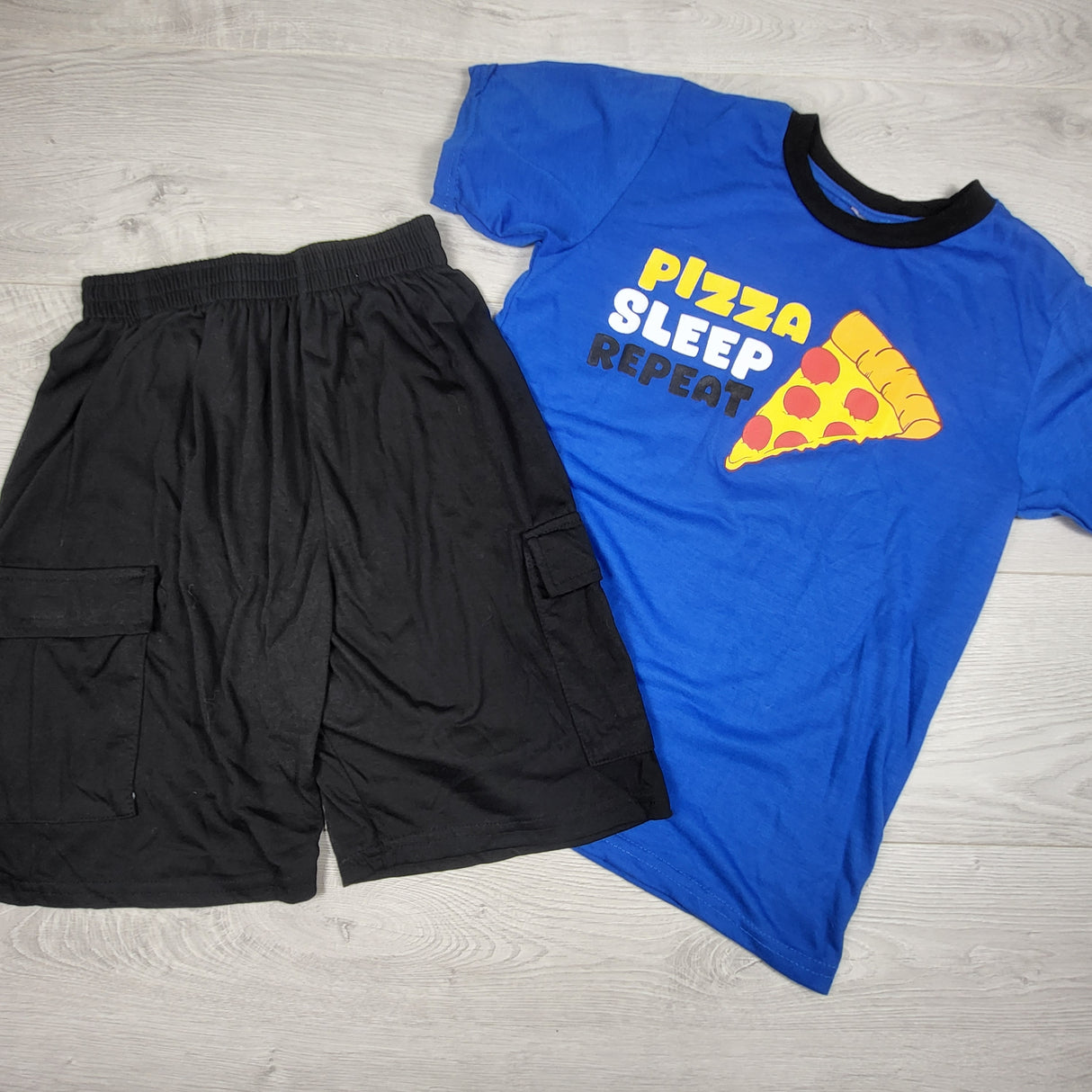 Tuff Guys 2pc PJs with pizza. Size 10/12