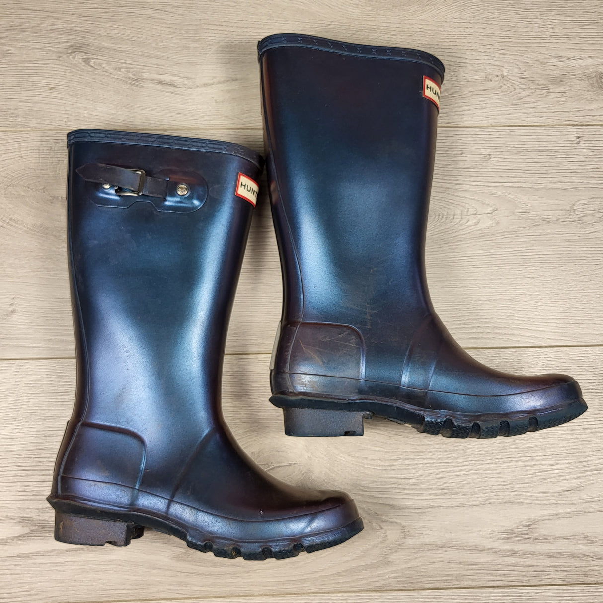 Hunter Nebula rain boots. Youth size 4 (sorry, no shipping)