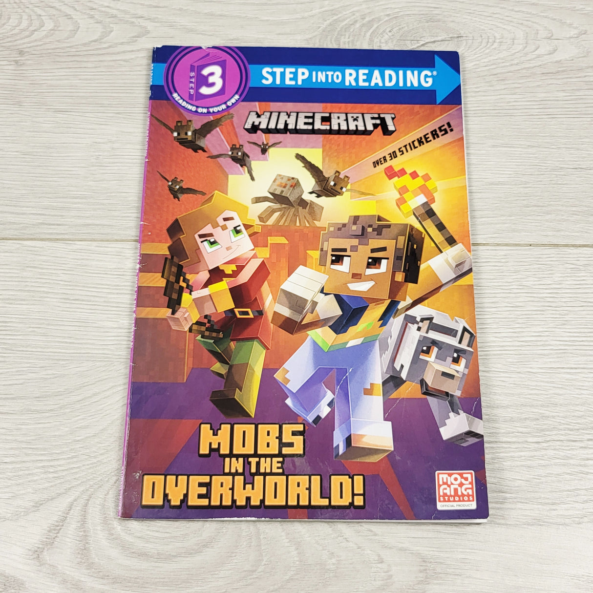 Minecraft: Mobs in the Overworld. Soft cover early reader book