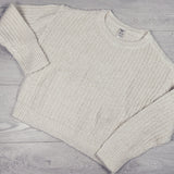 Oshkosh cream coloured sweater with gold sparkles. Size 10
