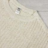 Oshkosh cream coloured sweater with gold sparkles. Size 10