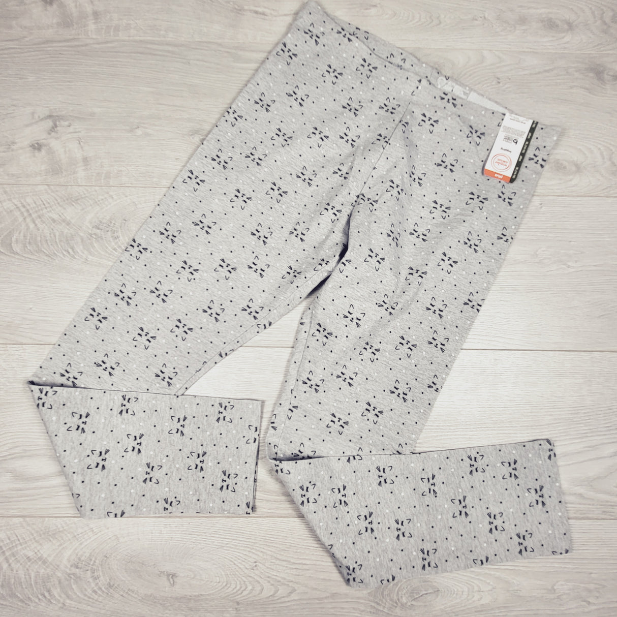 NEW - Wonder Nation grey cat print leggings. Size 14/16 PLUS