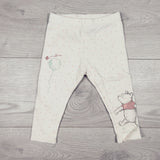 Disney Baby ribbed polka dot Winnie the Pooh leggings. Size 9-12 months