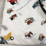 Loulou Lollipop "Happy Trucks" hooded towel