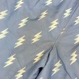 Joe blue fleece lined rain suit with lightening bolts. Size 2T - AS IS