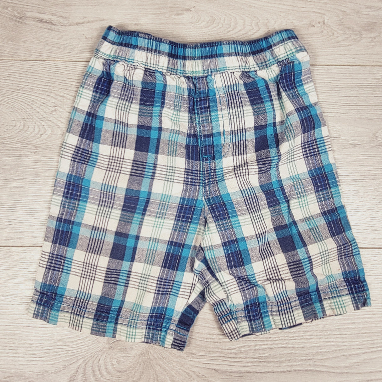 Cherokee blue plaid shorts. Size 12-18 months