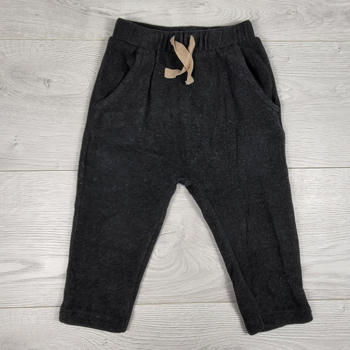 Zara charcoal fleece pants. Size 12-18 months
