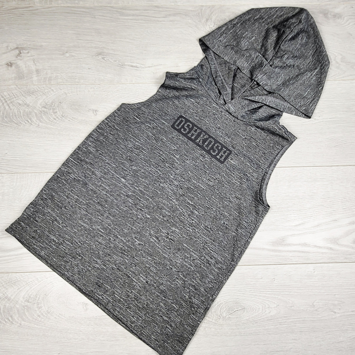 Oshkosh hooded sleeveless active top. Size 8