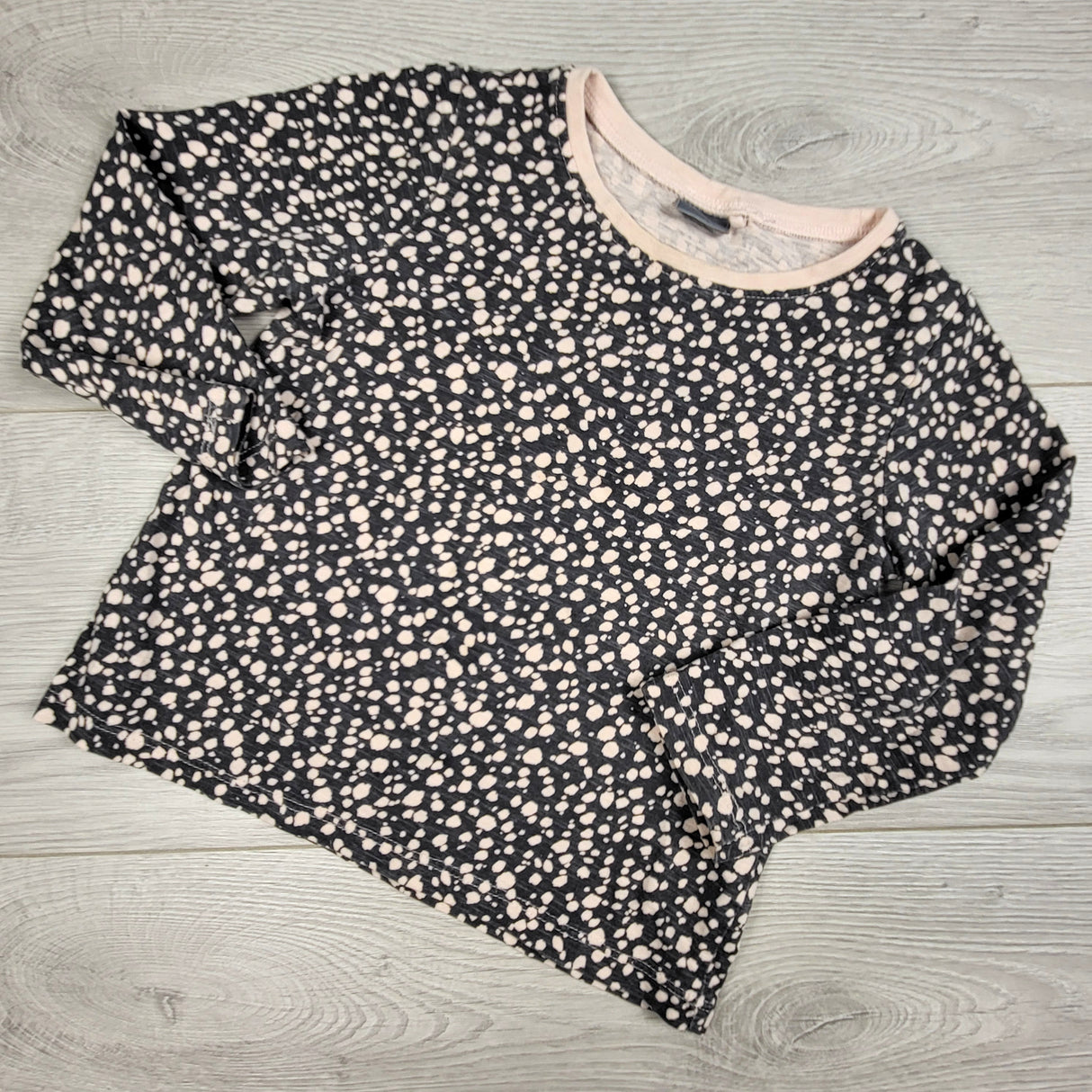 Next grey and pink speckle pattern long sleeve top. Size 2/3T