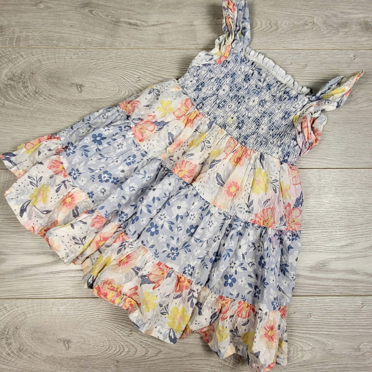 Haute Hippie smocked floral print dress. Size 24 months - AS IS