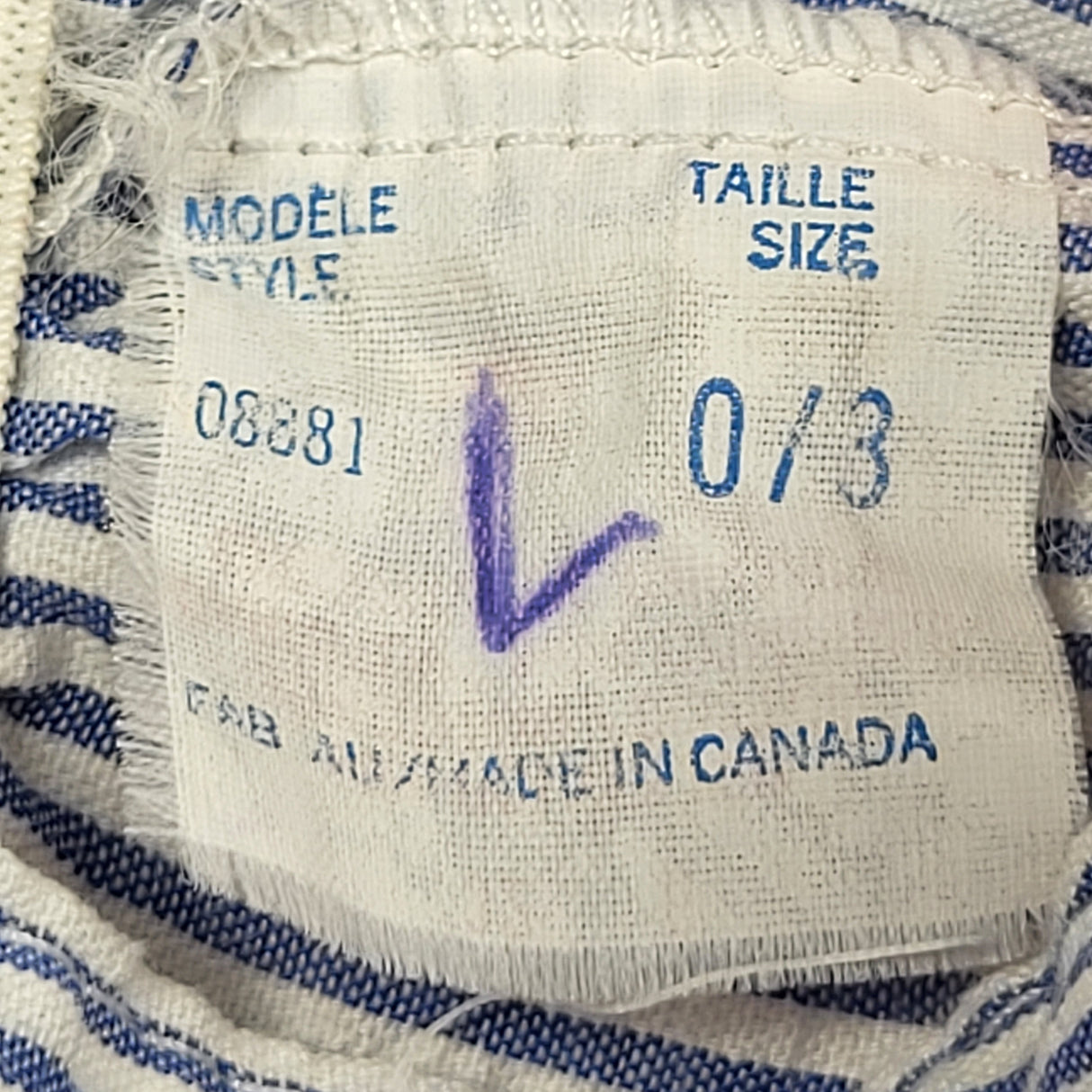Vintage pin striped "Most Valuable Bear" overalls. Size 0-3 months