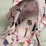 NEW- Ready Set Romper pink patterned bamboo romper. Size 6-12 months