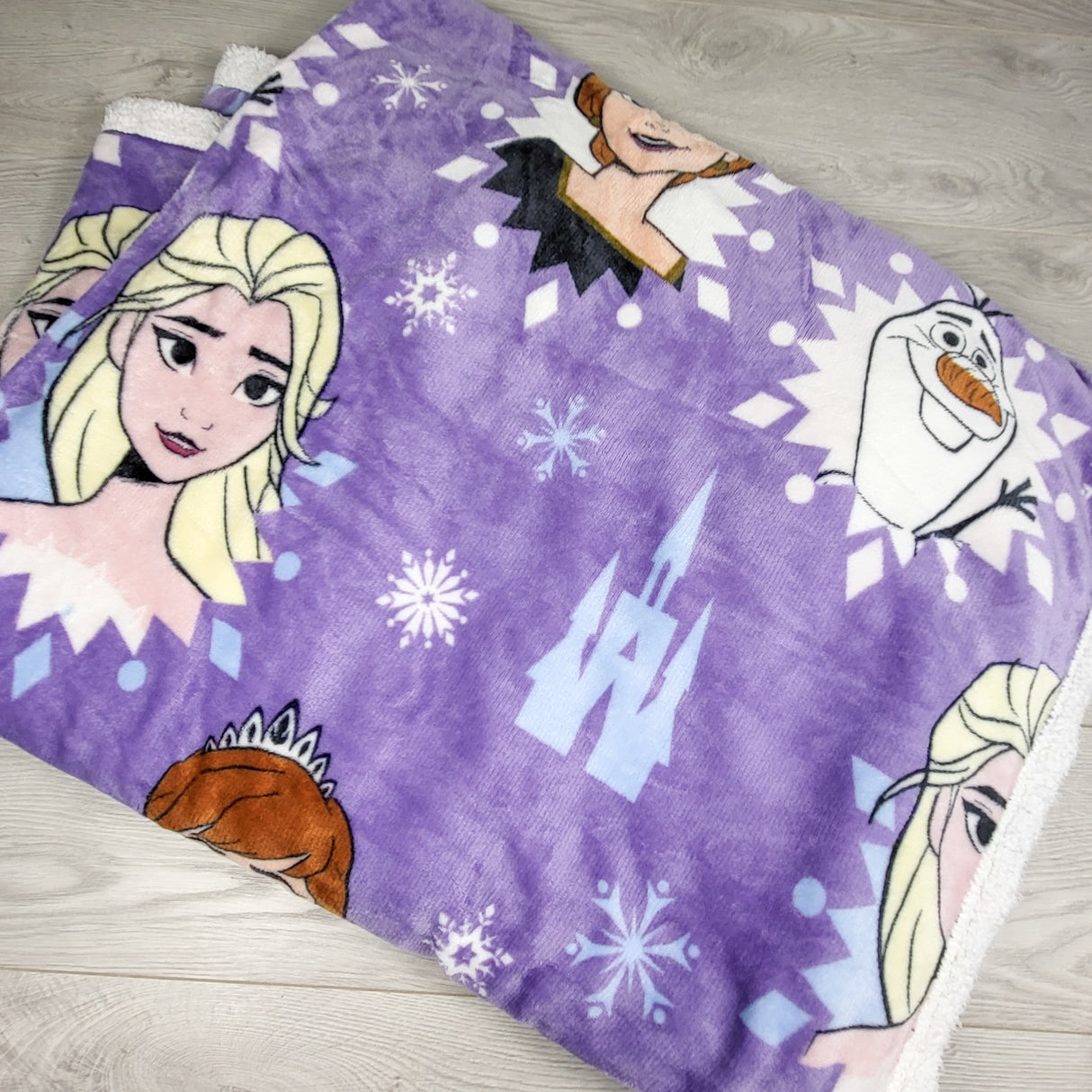 Disney Frozen purple plush throw blanket (sorry, no shipping)