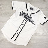 No Fear Contrast-Trim Full-Button Baseball Jersey. Size 7/8