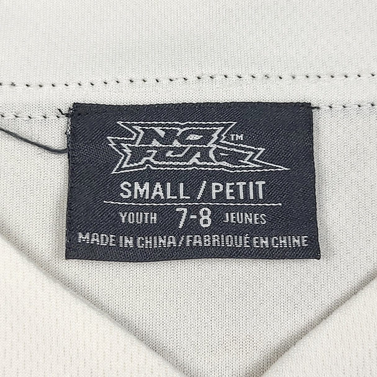 No Fear Contrast-Trim Full-Button Baseball Jersey. Size 7/8