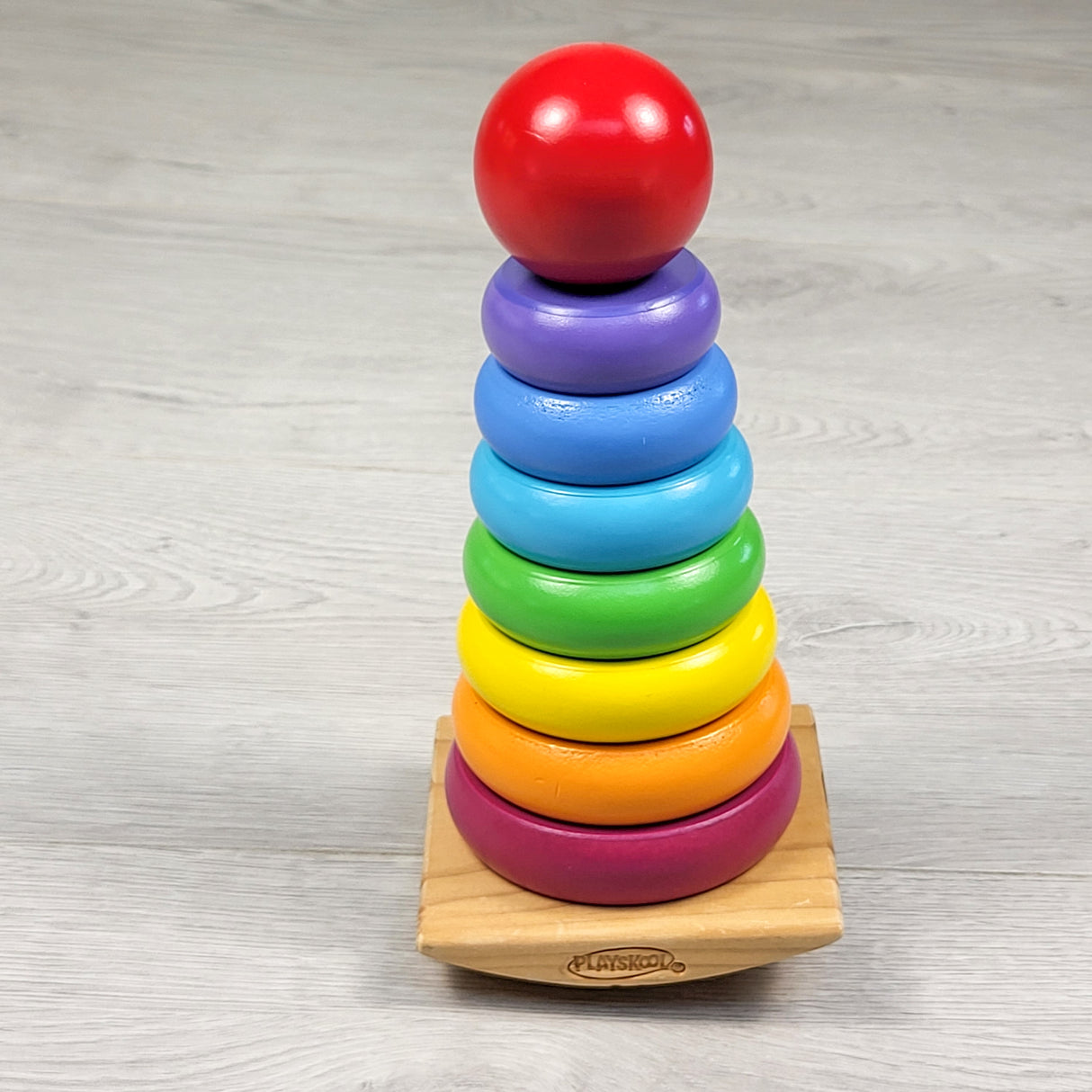 Wooden Playskool wooden stacking toy (sorry, no shipping)