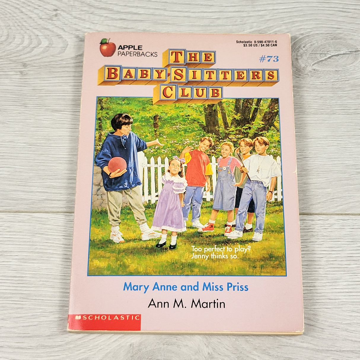 Vintage 1994 Mary Anne and Miss Priss soft cover baby-sitters club book