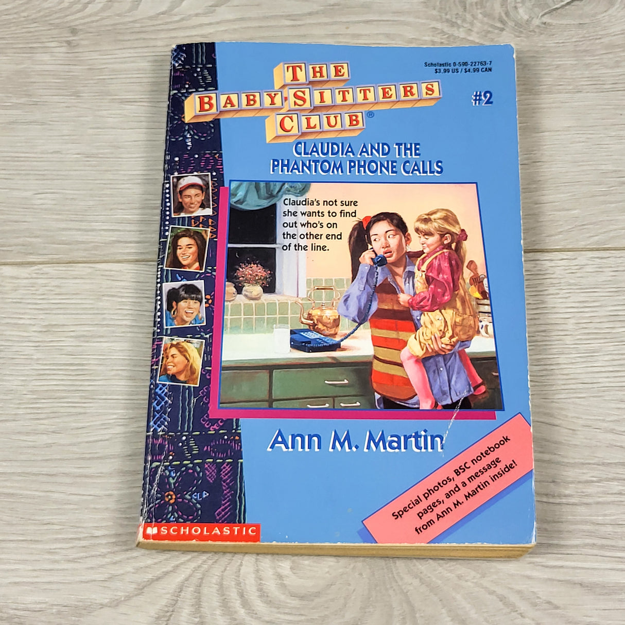 Vintage 1986 Claudia and the Phantom Phone Calls soft cover baby-sitters club book