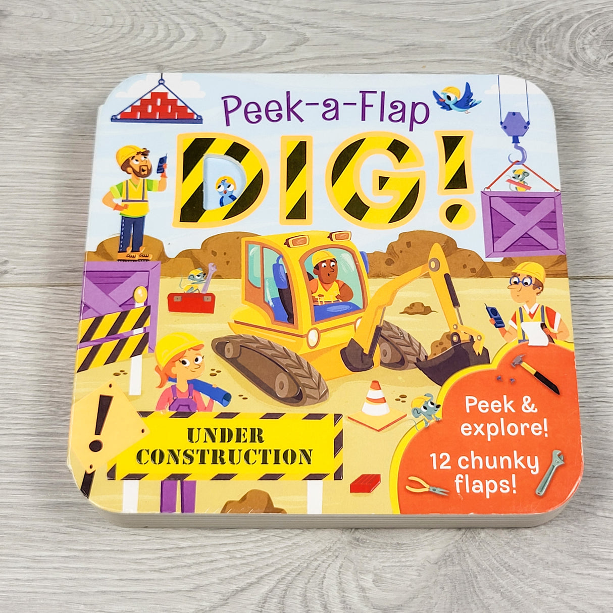 Dig! Peek-a-flap board book