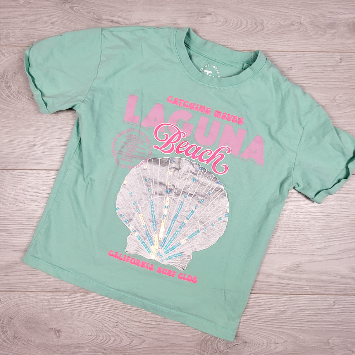 Tu turquoise "Laguna Beach" t-shirt. Size 5T