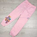 Disney Super Kitties pink fleecy lined sweatpants. Size 6/7