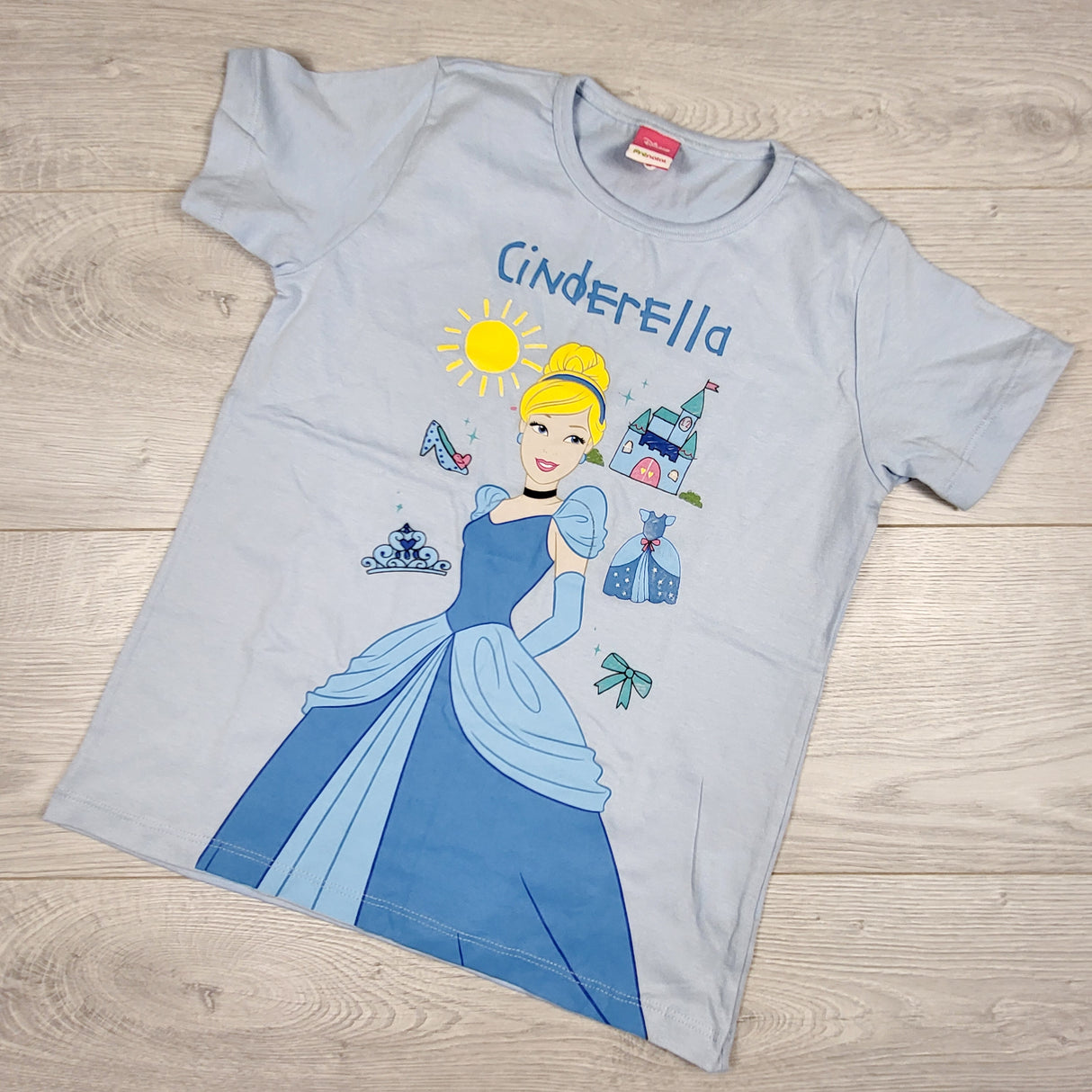 Disney blue Cinderella t-shirt. Size 7/8