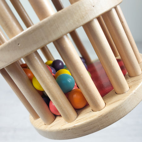 B. Toys "A-Maze Rush Rain" wooden rolling tower toy (sorry. no shipping)