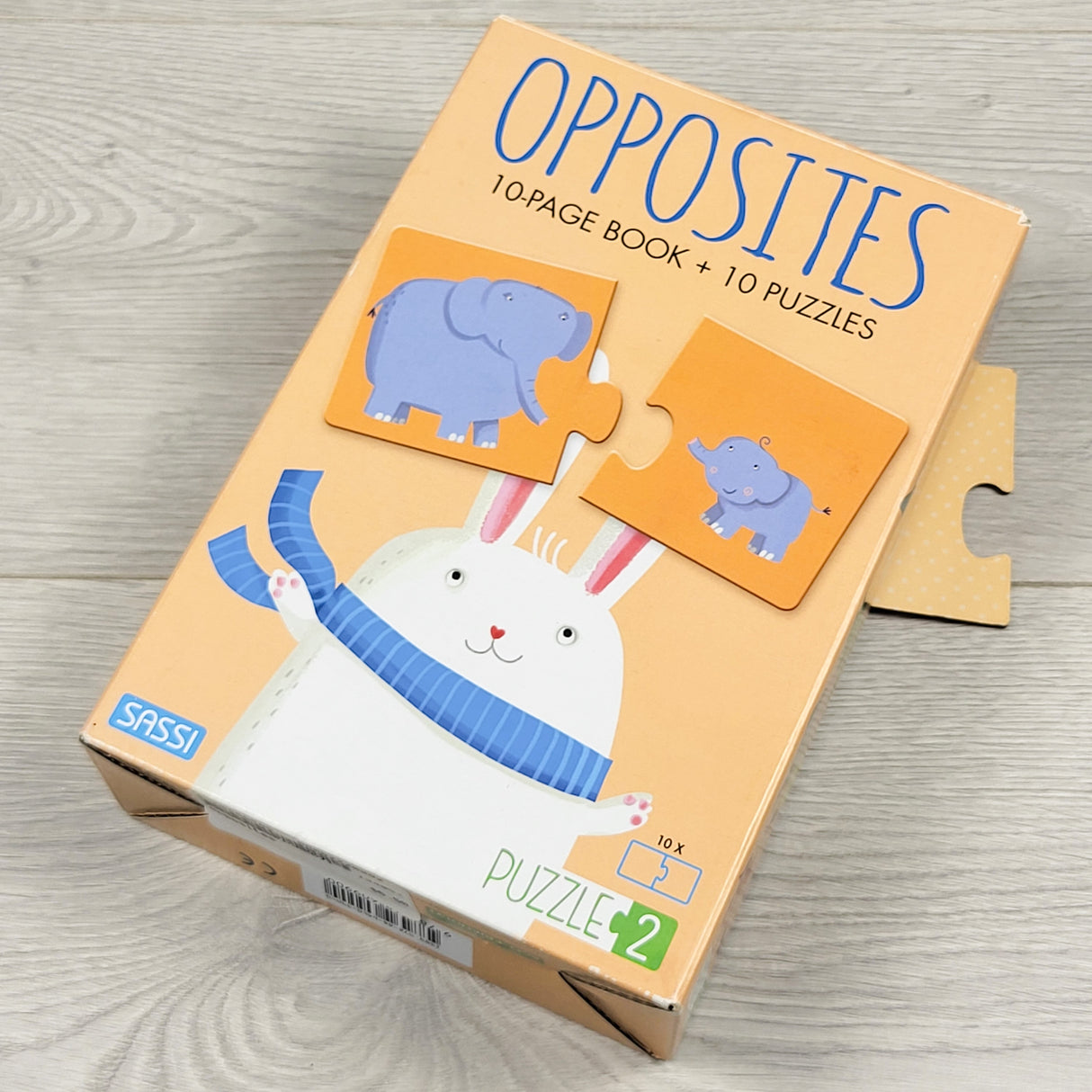 Sassi Junior "Opposites" Book & Puzzle Set