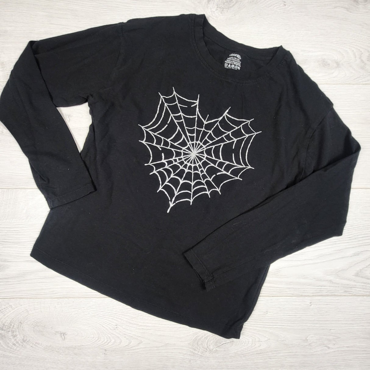 George black top with spider web. Size 10/12