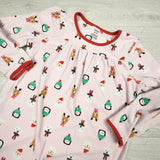 Carters pink Christmas themed fleece night gown. Size 8-10 Years