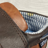 Carters brown slip-on boat shoes. Size 4.5 (infant)