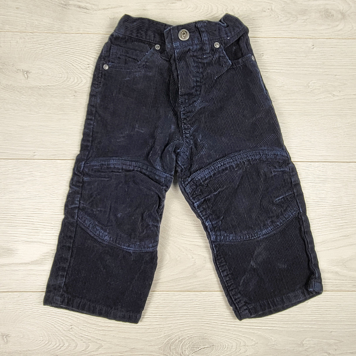Please Mum navy corduroy pants. Size 12-18 months