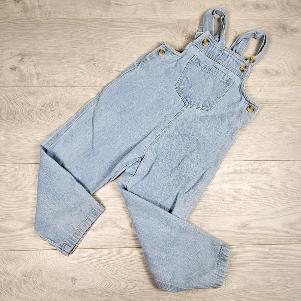Rise Little Earthling denim overalls. Size 3/4T