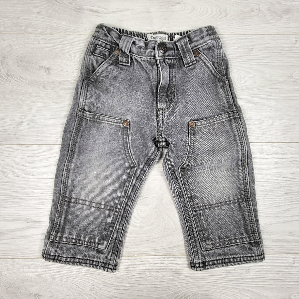 Oshkosh grey denim pants. Size 12 months