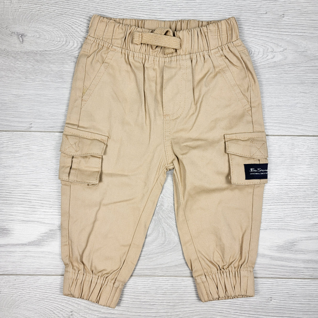 Ben Sherman tan cargo joggers. Size 3-6 months