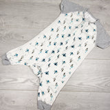 Nest Designs Short Sleeve Sleep Suit with Peacocks - AS IS. Size 6-18 months