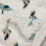 Nest Designs Short Sleeve Sleep Suit with Peacocks - AS IS. Size 6-18 months