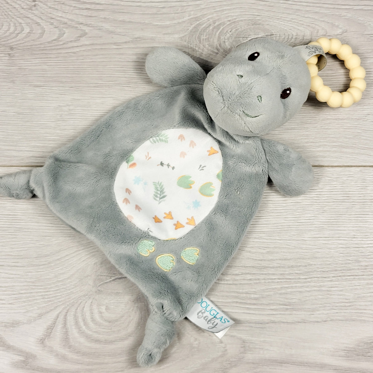 Douglas Baby Danny Dino Lil' Teether Blanket / Lovey