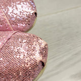 Toms pink sparkle slip-on shoes. Size 3 (infant)