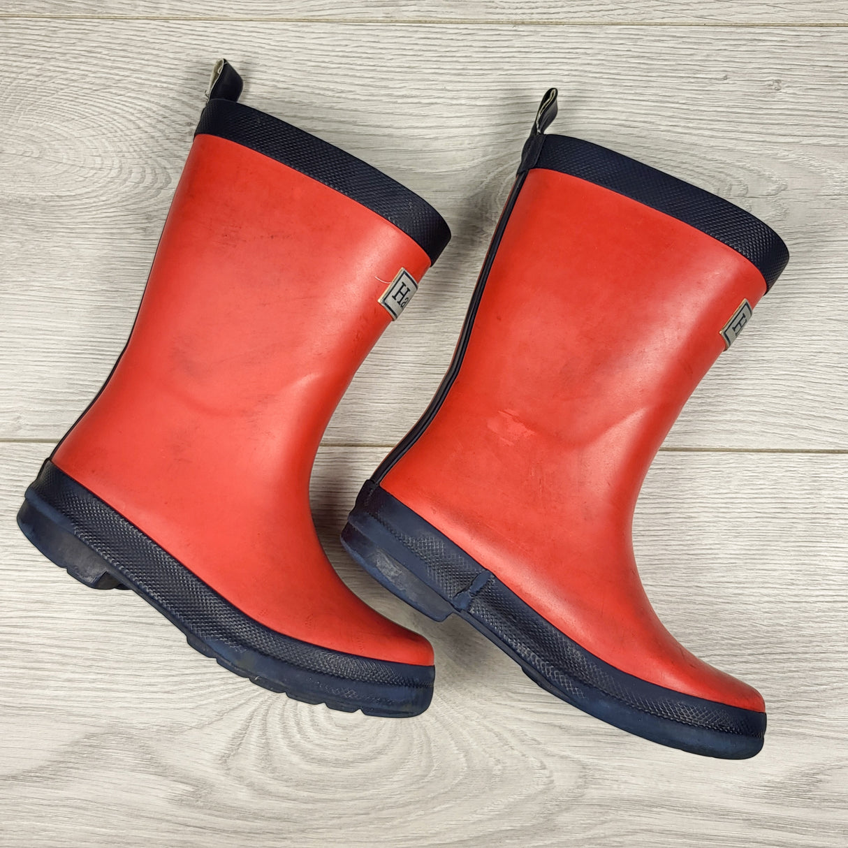 Hatley red rain boots. Size 10