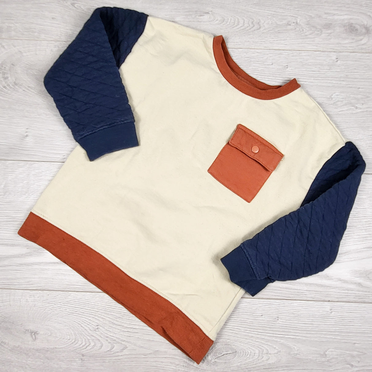 Colour block sweatshirt. Approx size 4T
