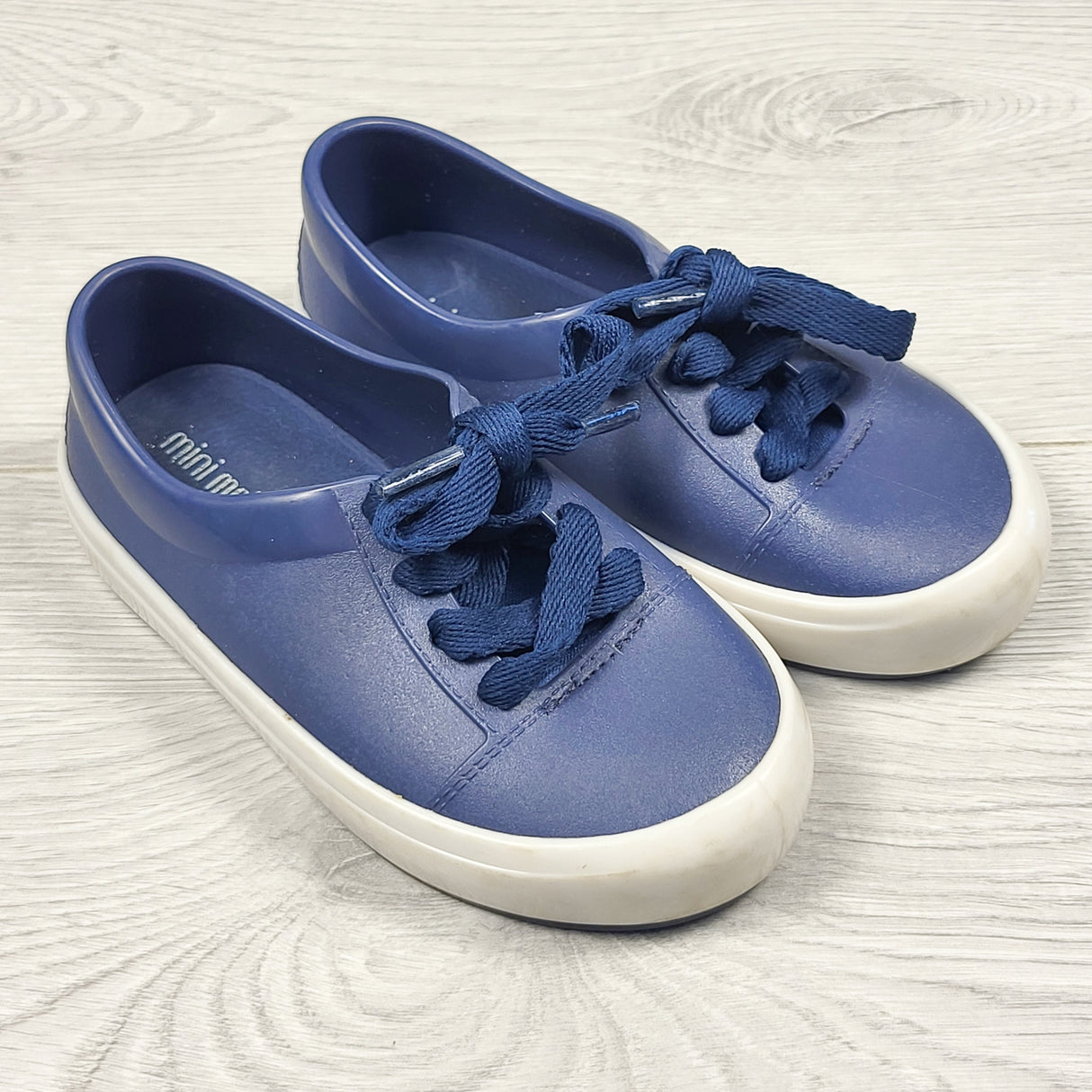 Mini Melissa navy "Street" rubber waterproof sneakers. Size 8