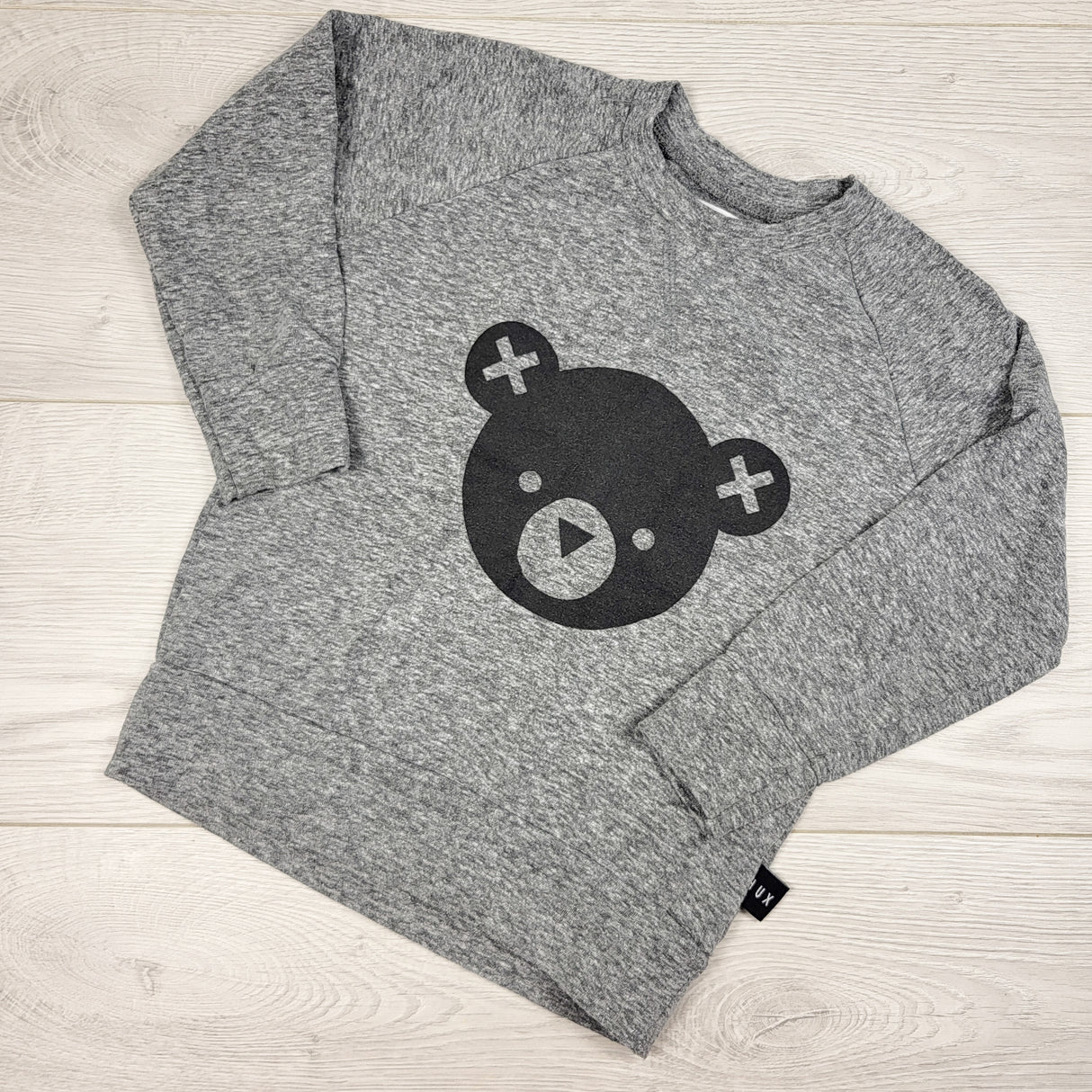 Huxbaby Bear Slub Sweatshirt. Size 3T
