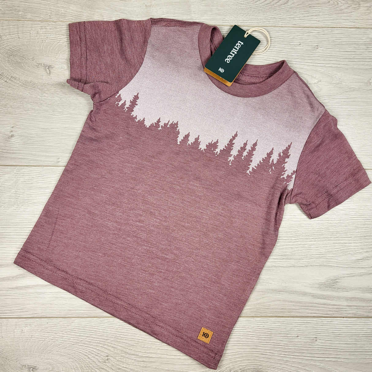 NEW - Tentree mauve t-shirt with trees. Size 2T
