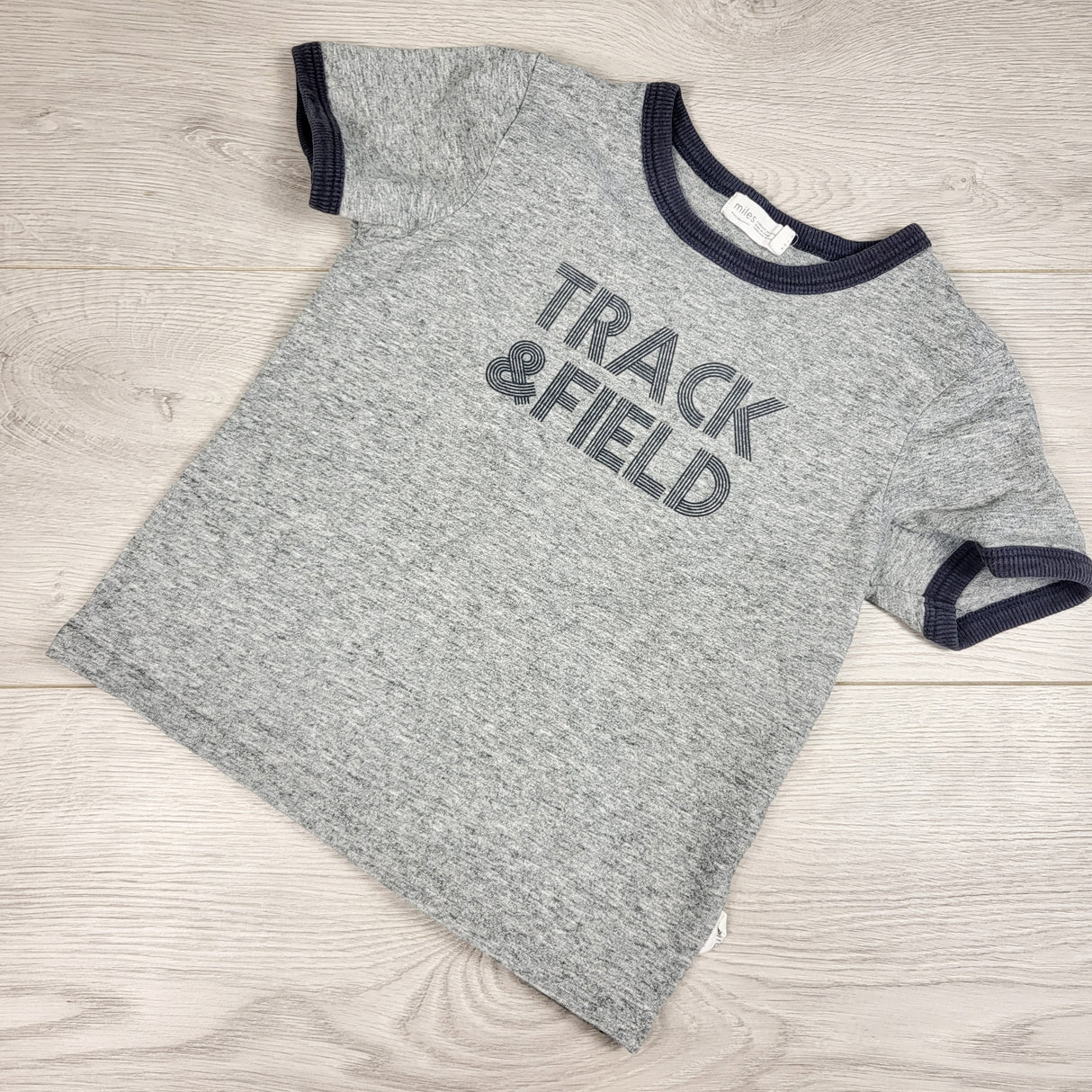 Miles the Label grey "Track and Field" t-shirt. Size 3T
