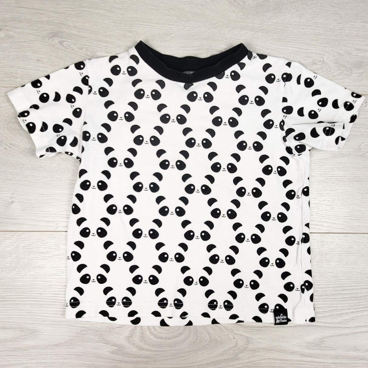 Whistle and Flute panda print t-shirt. Size 1-2 Years