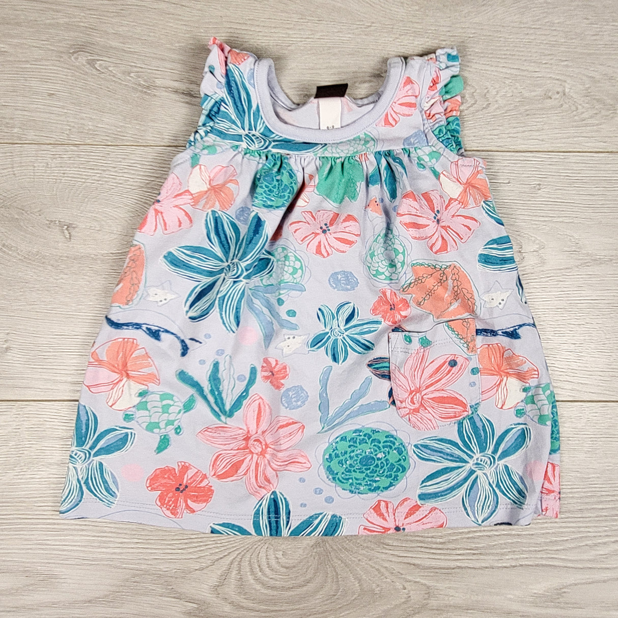 Tea Collection tropical print dress. Size 6-9 months