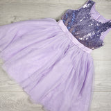 George purple sequin special occasion dress. Size 8