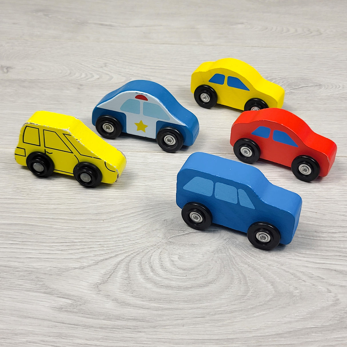 Melissa and Doug wooden cars