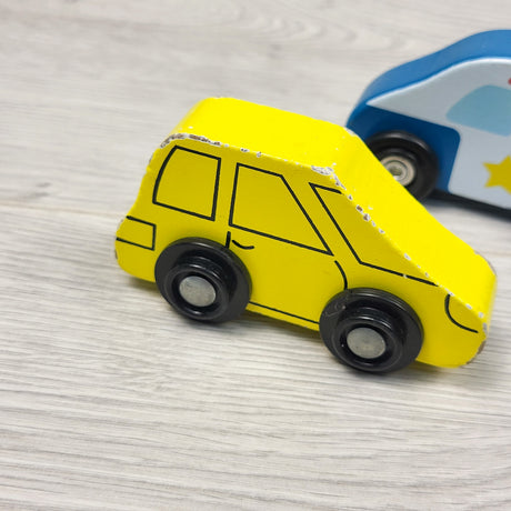 Melissa and Doug wooden cars